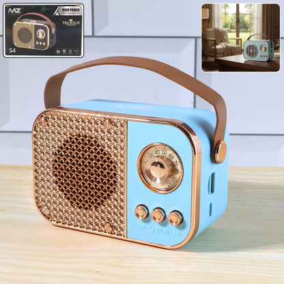 Vintage Style Wireless Portable Speaker with Retro Radio (1 Pc) The Morsignaturekarts