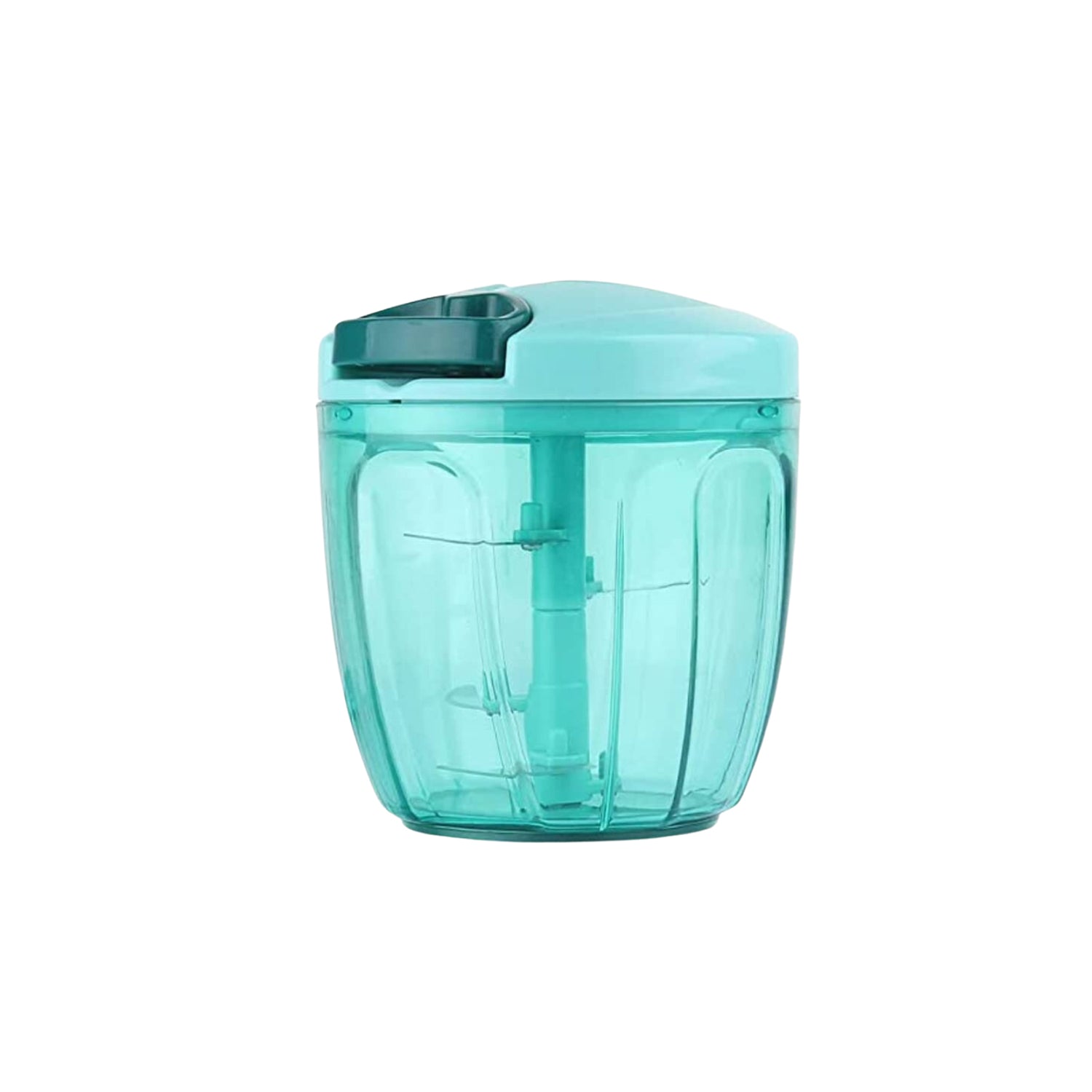 Manual Stainless Steel Handheld Vegetable Chopper with 5 Blades (750 ml) Your Brand