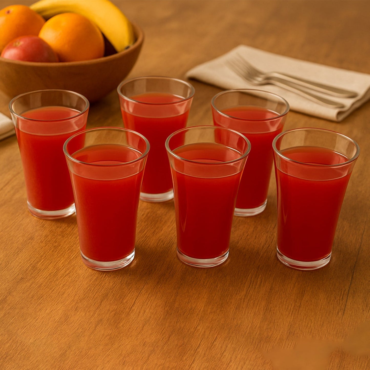 Plastic Drinking Glass Juice Glass Water Glass Set of 6 Transparent Glass Your Brand
