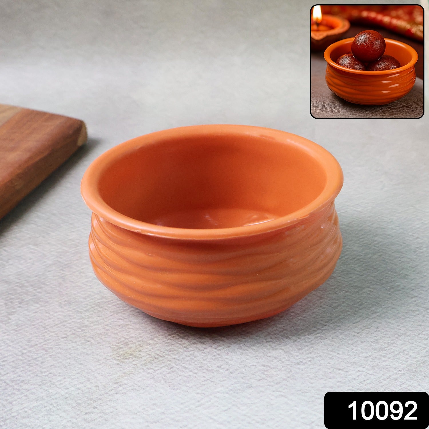 Classic Terracotta-Style Multipurpose Bowl (1 Pc) signaturekarts