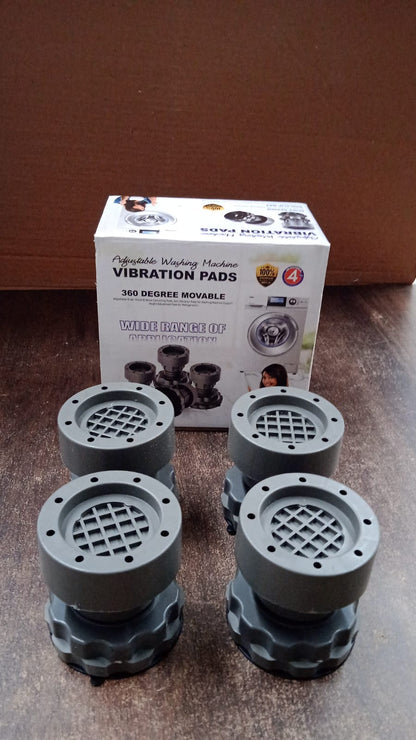 Adjustable Anti-Vibration Pads for Washing Machine and Refrigerator Base (4 Pc) Signature Kart