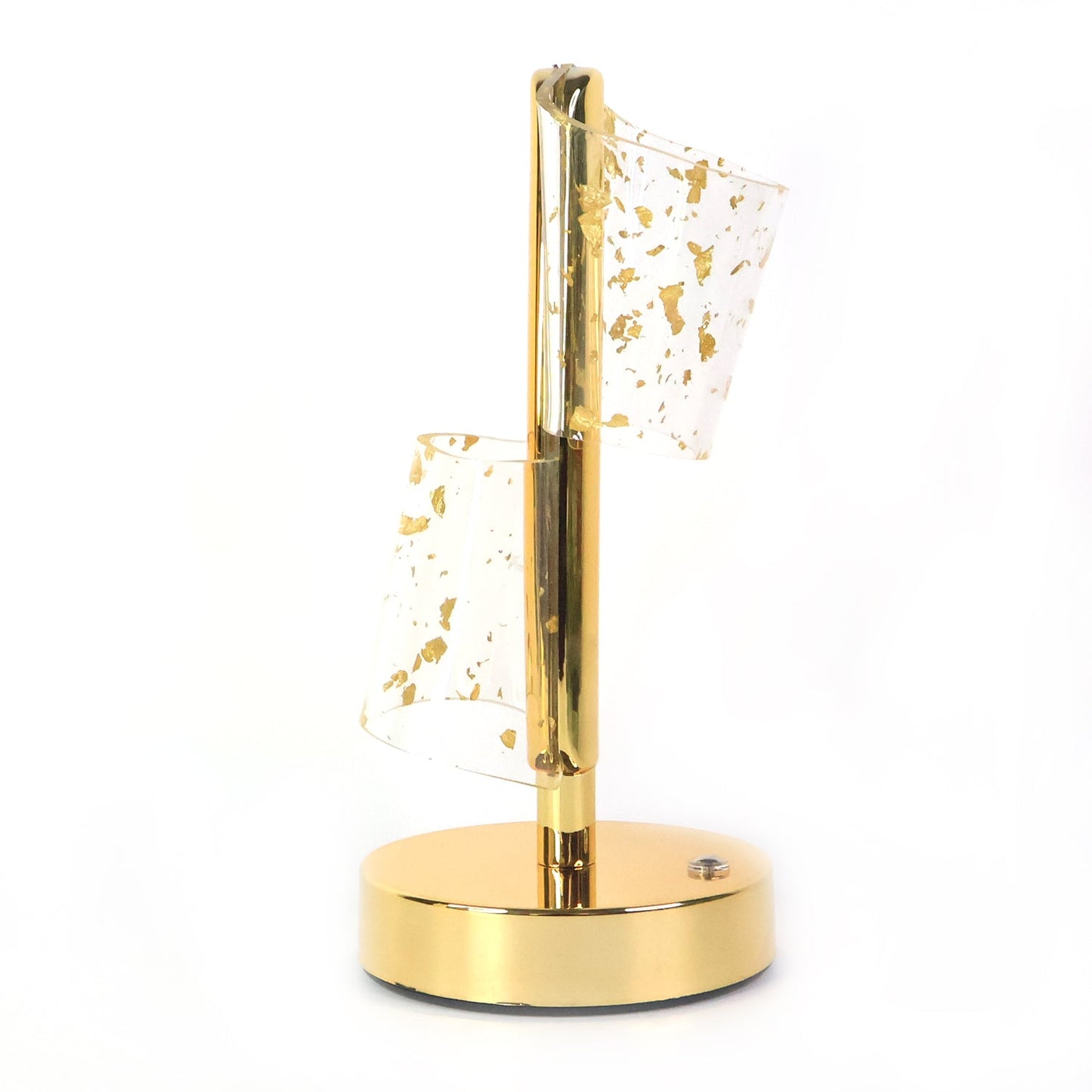 Luxury Golden Crystal LED Double Shade Table Lamp (1 Pc) signaturekarts