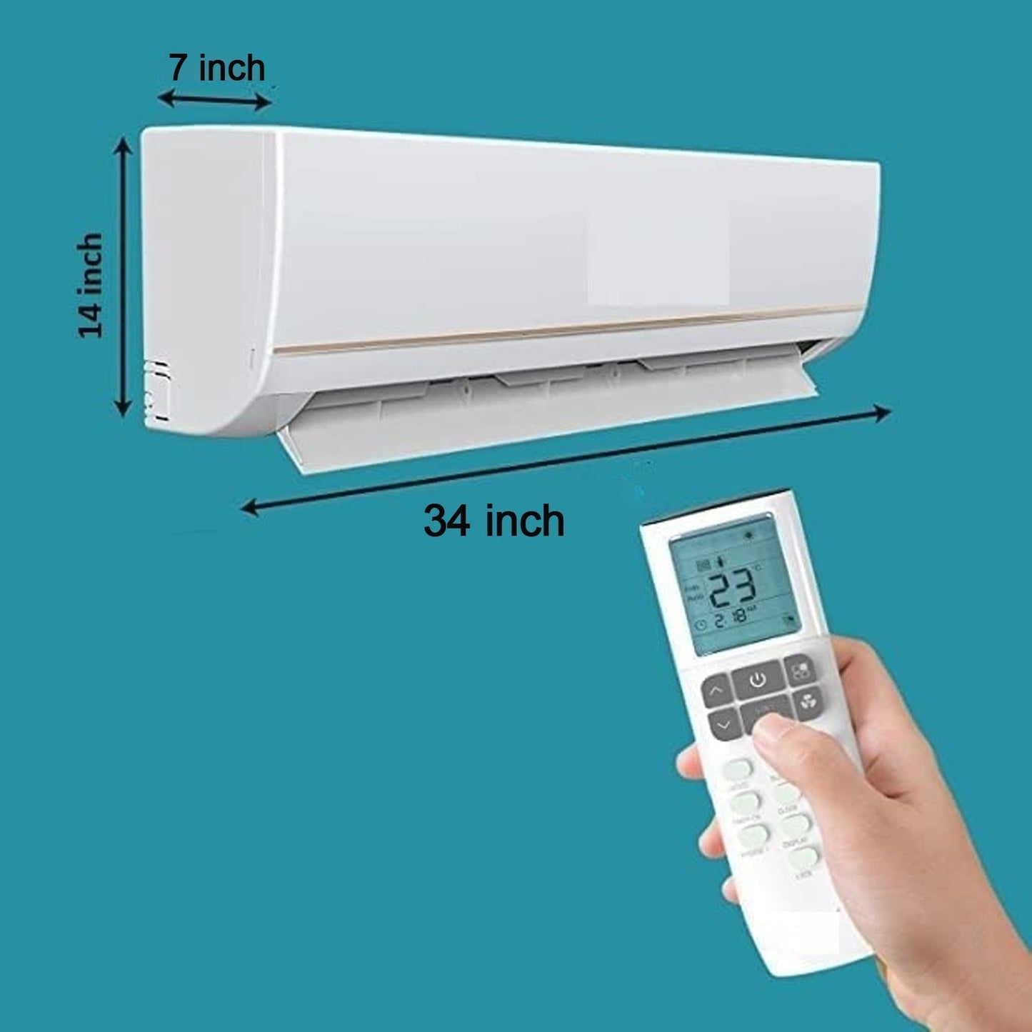 Folding Split AC Dust Cover – Washable, Dustproof (1 Pc, approx 1 Ton) signaturekarts
