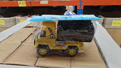 Big Heavy Duty Unbreakable Toy Truck with Sound | Friction Powered Oil-Water Tanker Your Brand