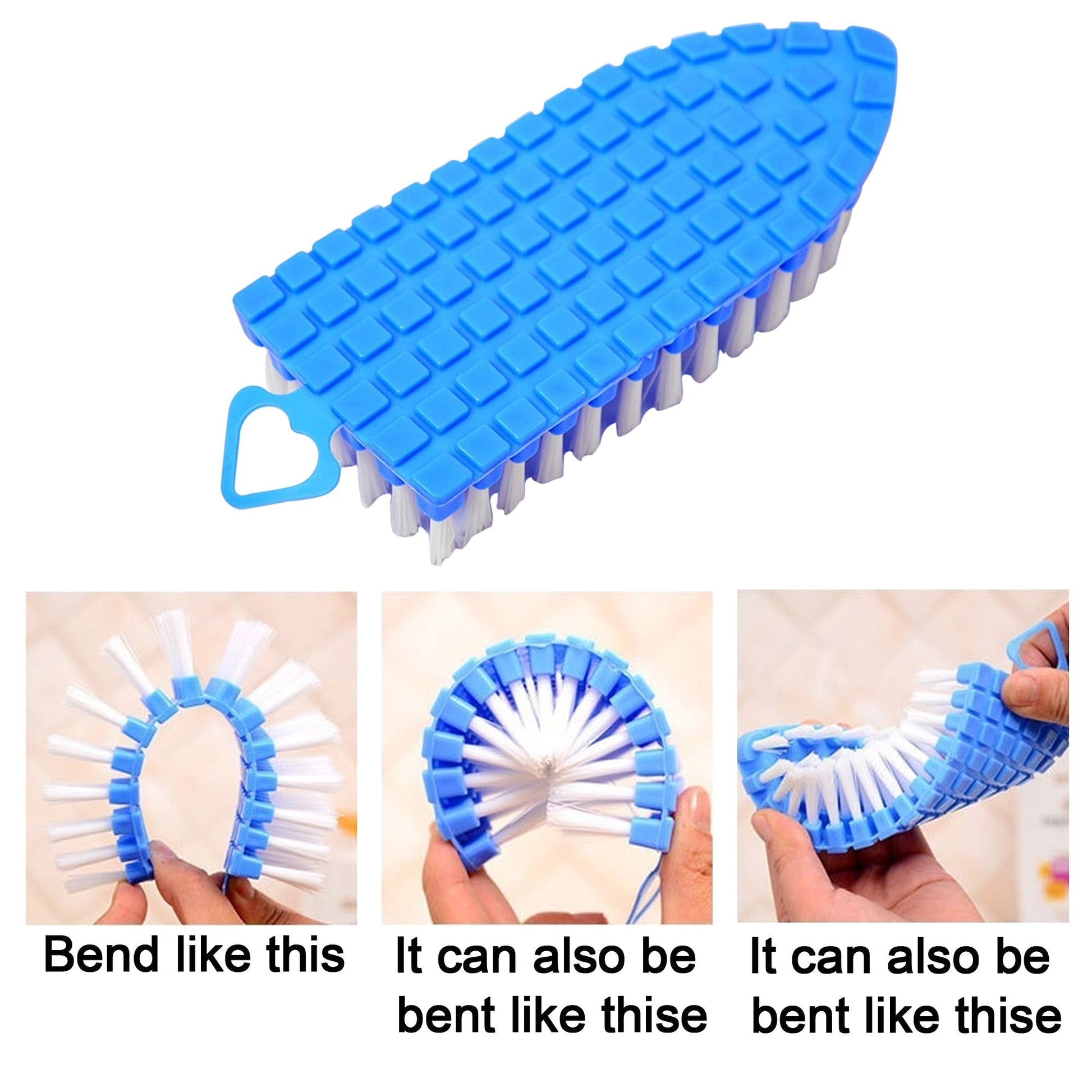 Flexible Plastic Cleaning Brush for Home, Bathroom, signaturekarts
