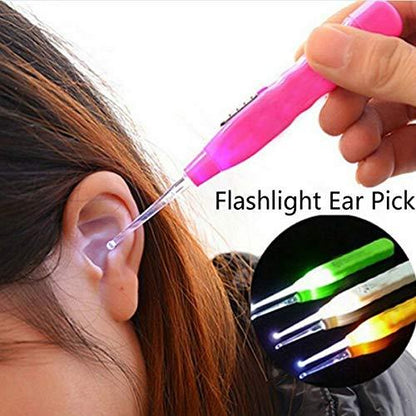 LED Flashlight Earpick with Tweezer Signature Kart