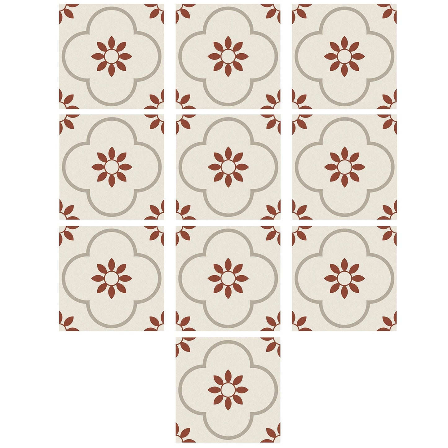 Peel and Stick Floor Tiles Kitchen / Bathroom Backsplash Sticker Detachable Waterproof DIY Tile Stickers for Wall Decoration Tiles Home Decoration (8x8 Inch / 10 Pcs Set) signaturekarts