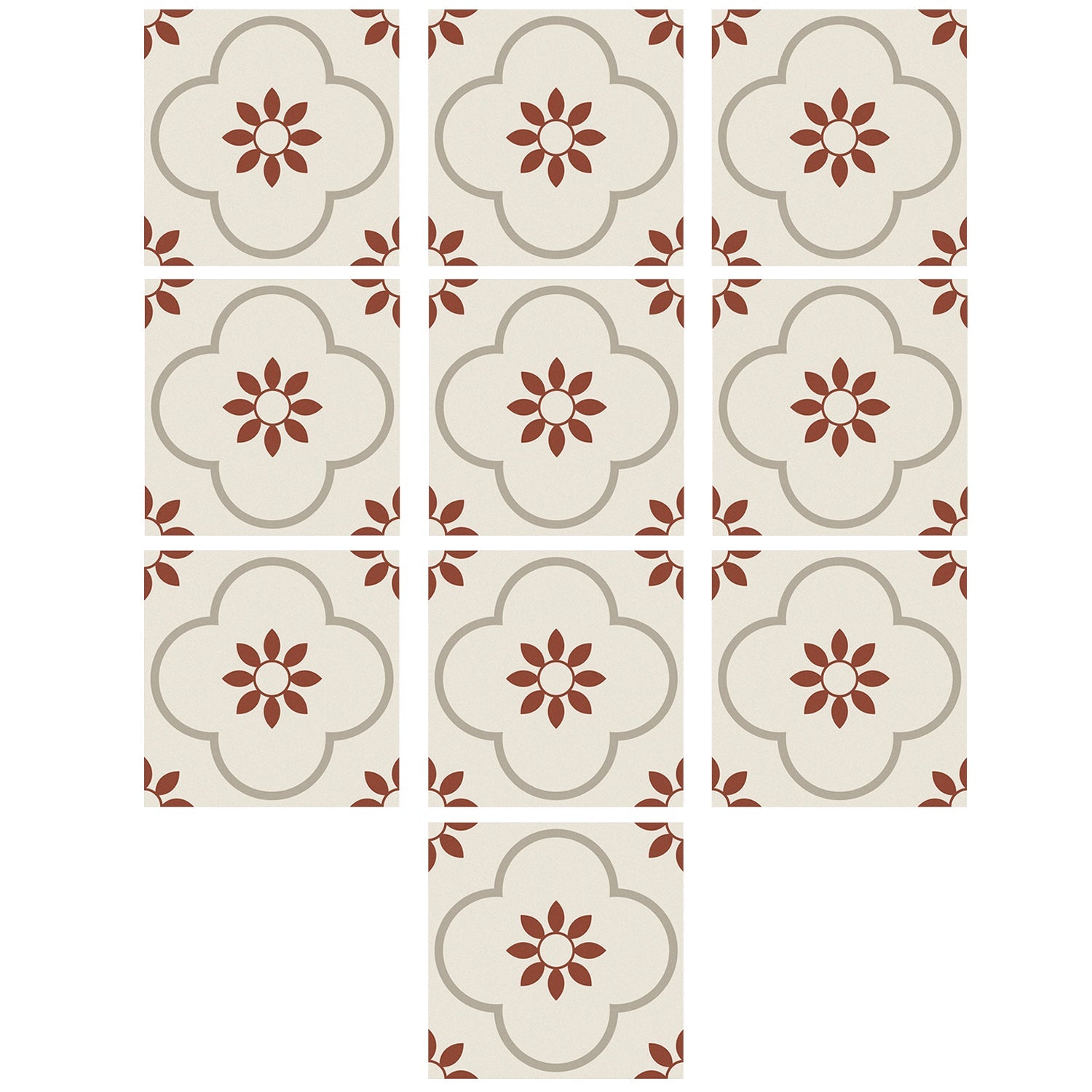 Peel and Stick Floor Tiles Kitchen / Bathroom Backsplash Sticker Detachable Waterproof DIY Tile Stickers for Wall Decoration Tiles Home Decoration (8x8 Inch / 10 Pcs Set) signaturekarts