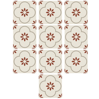 Peel and Stick Floor Tiles Kitchen / Bathroom Backsplash Sticker Detachable Waterproof DIY Tile Stickers for Wall Decoration Tiles Home Decoration (8x8 Inch / 10 Pcs Set) signaturekarts