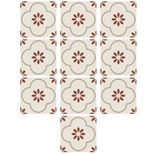 Peel and Stick Floor Tiles Kitchen / Bathroom Backsplash Sticker Detachable Waterproof DIY Tile Stickers for Wall Decoration Tiles Home Decoration (8x8 Inch / 10 Pcs Set) signaturekarts