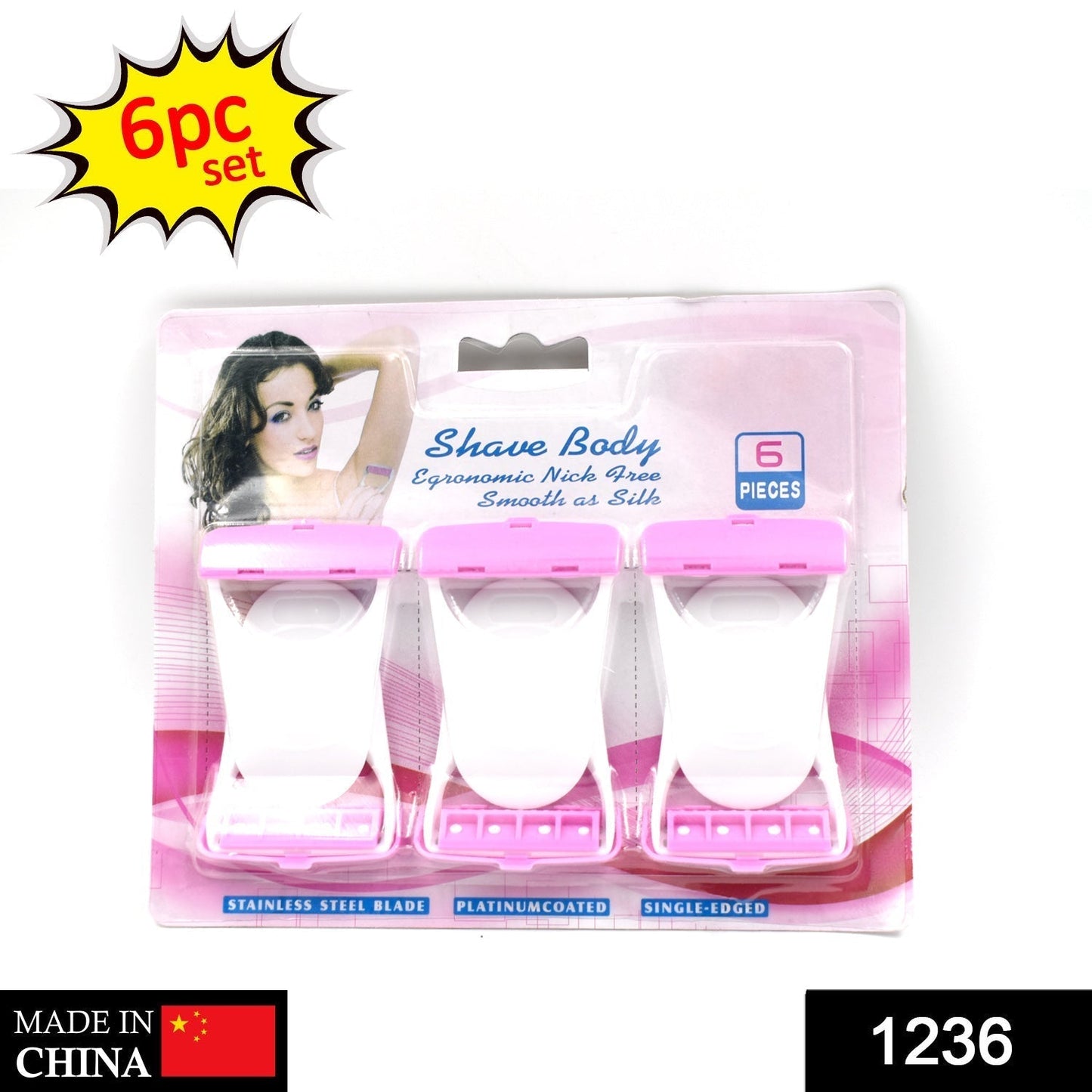 Disposable Body Skin Hair Removal Razor for Women  Pack of 6 Signature kart