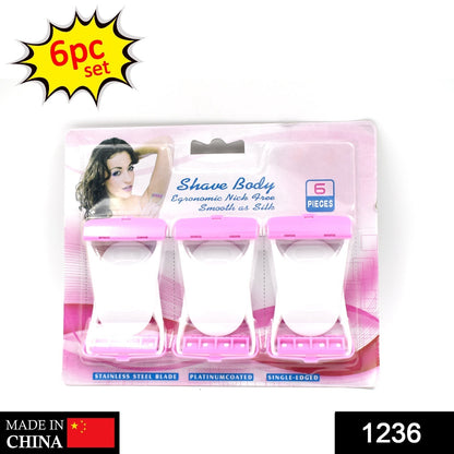 Disposable Body Skin Hair Removal Razor for Women  Pack of 6 Signature kart