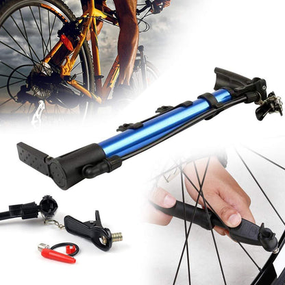 Aluminum Mini Bicycle Air Pump (Multicolor) signaturekarts