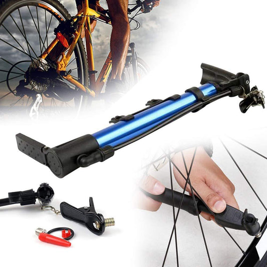 Aluminum Mini Bicycle Air Pump (Multicolor) signaturekarts