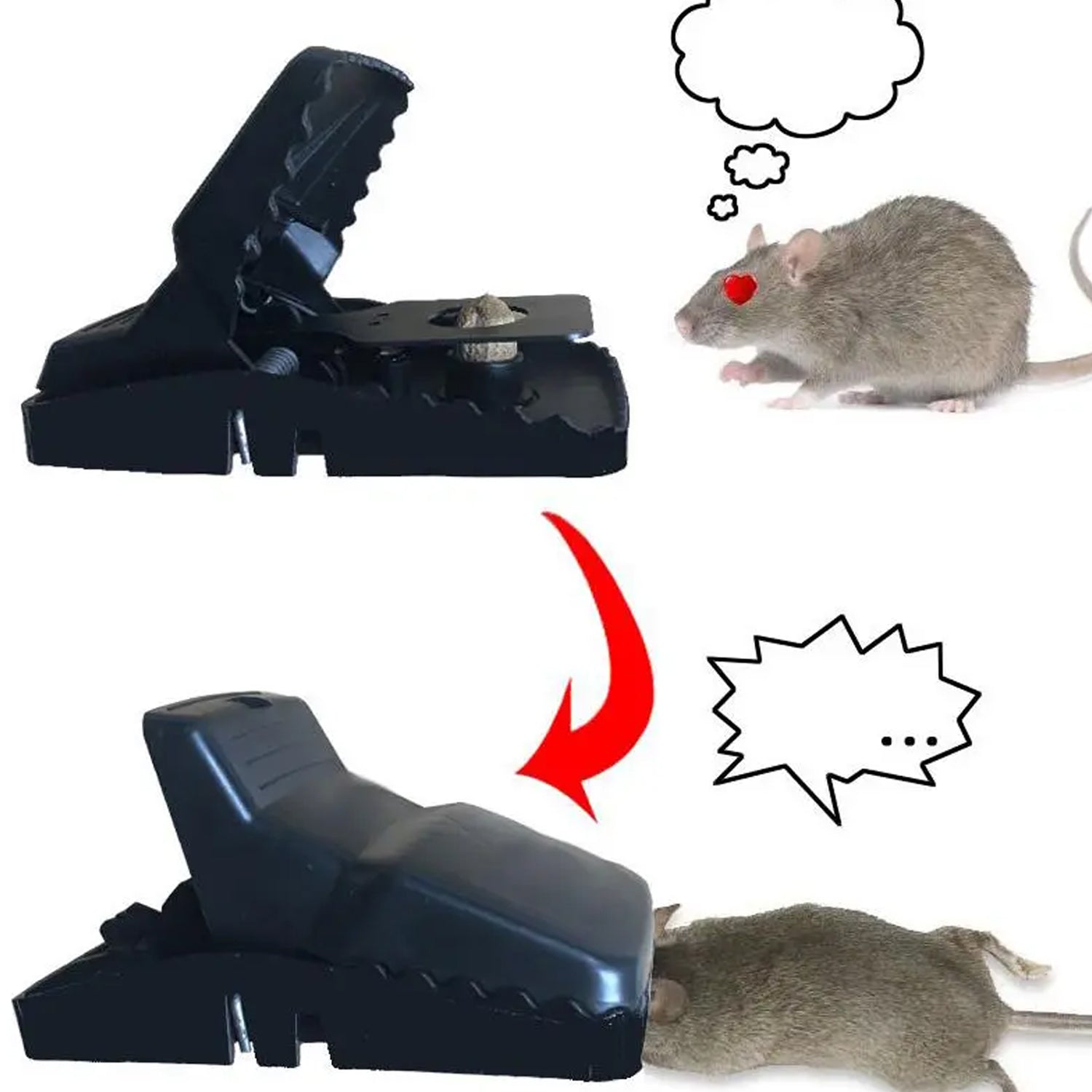 Mouse Trap Cage with Dummy Mouse – Reusable Pest Control for Home & Office (1 Pc) signaturekarts