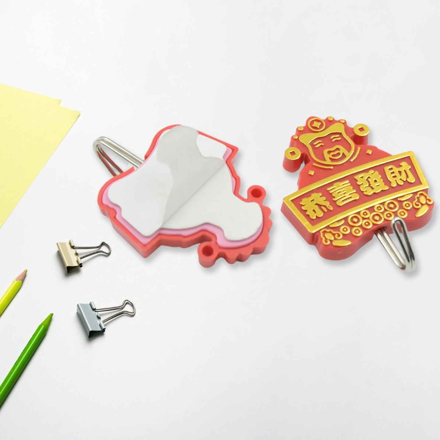 Multipurpose Self-Adhesive Hooks (2 Pc): Heavy Duty, Waterproof, Bathroom, Kitchen signaturekarts