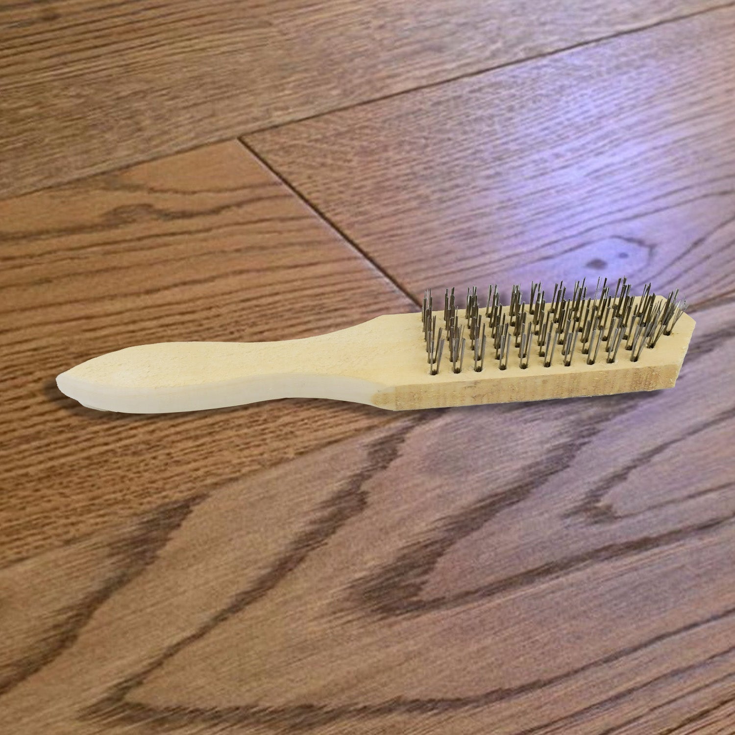 Wooden Handle Steel Wire Brush (1 Pc) signaturekarts