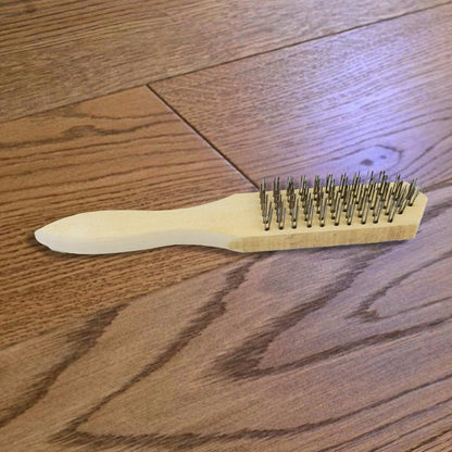 Wooden Handle Steel Wire Brush (1 Pc) signaturekarts