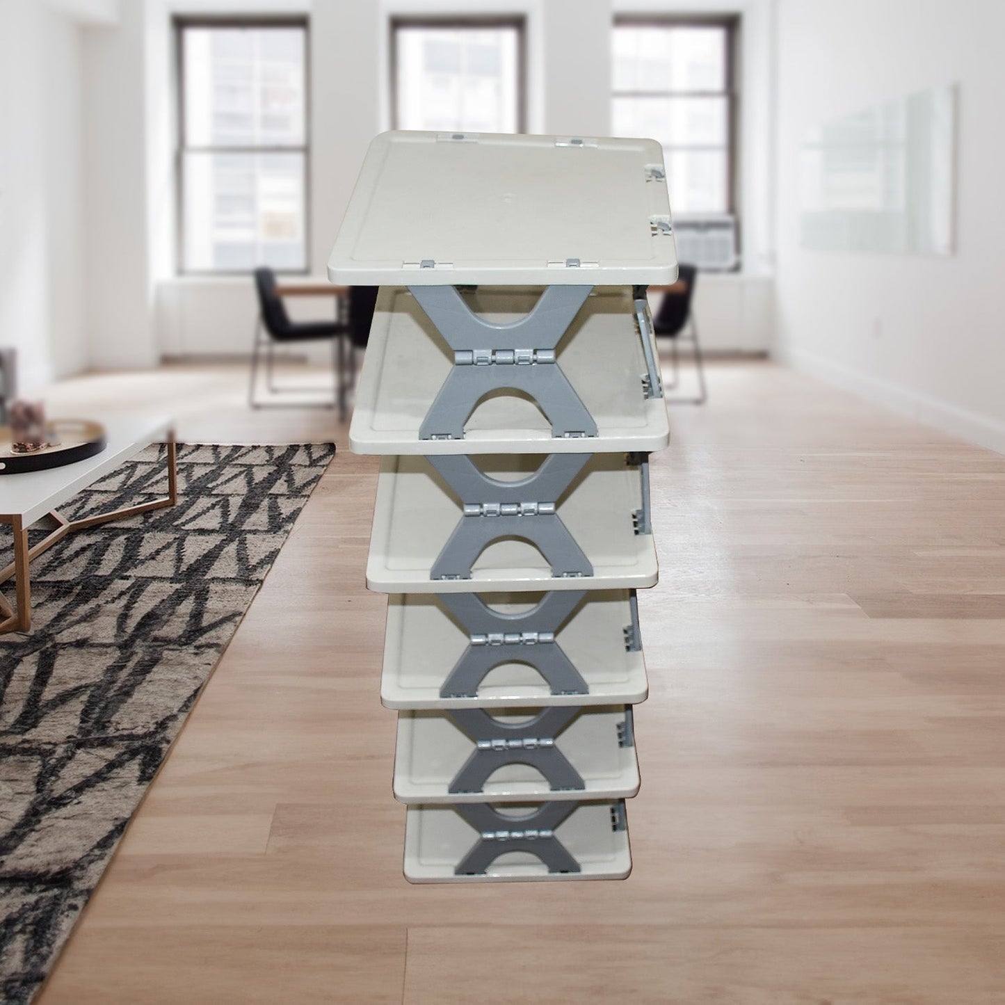 Foldable Shoe Rack (1 Pc, 6 Layers): Space-Saving, Entryway Storage signaturekarts