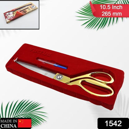 Stainless Steel Tailoring Scissor Sharp Cloth Cutting for Professionals  (Golden) signaturekarts