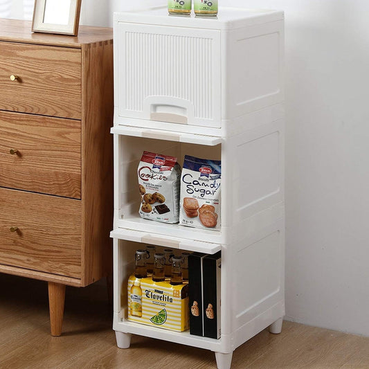 Multipurpose Storage Cabinet, Storage Solutions plastic drawers || Multi Layer Wardrobe Storage Drawers || Foldable Multipurpose Drawer Units For Kitchen, Bathroom, Bedroom, Cloth (3 Layer) signaturekarts