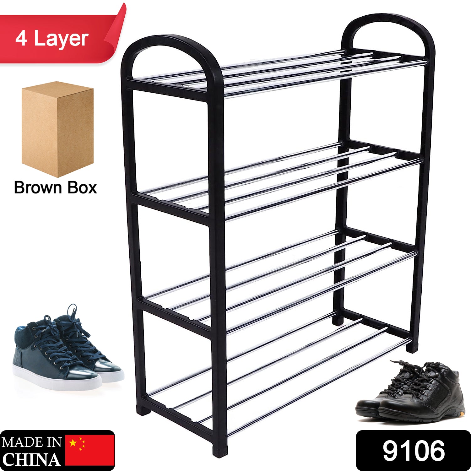 4 Shelves Shoe Rack signaturekarts