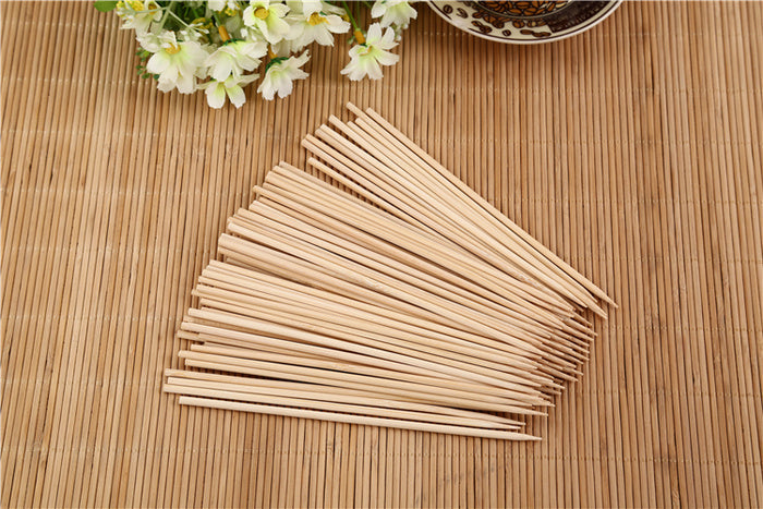 Natural Bamboo Wooden Skewers / BBQ Sticks for Barbeque and Grilling signaturekarts