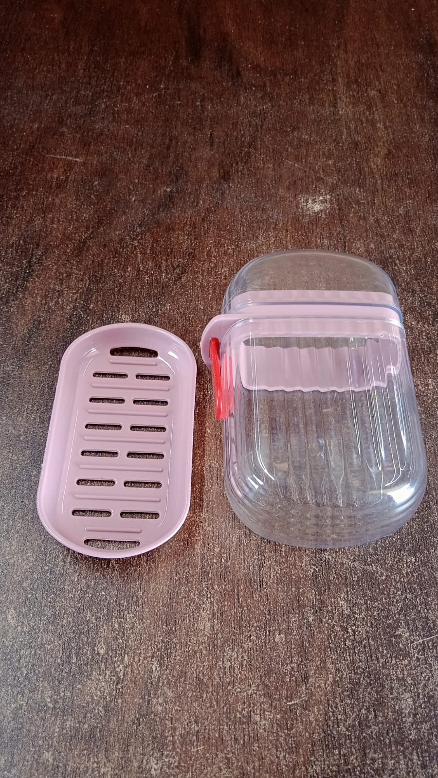 Multipurpose Plastic Soap Dish with Transparent Dust-Proof Lid, Sabudani (1 Pc) Signature kart
