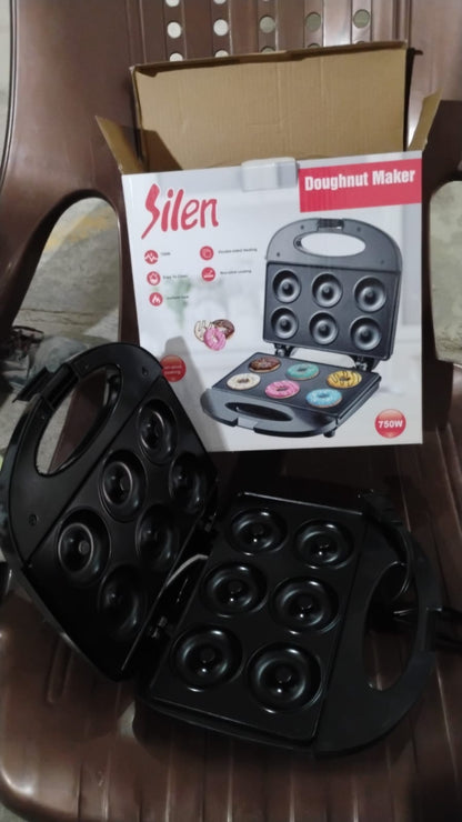 Electric Donut Maker 750W – 6 Cavity(1 Pc / With 2 PIN Plug Converter 1 Pc ) Signaturekarts