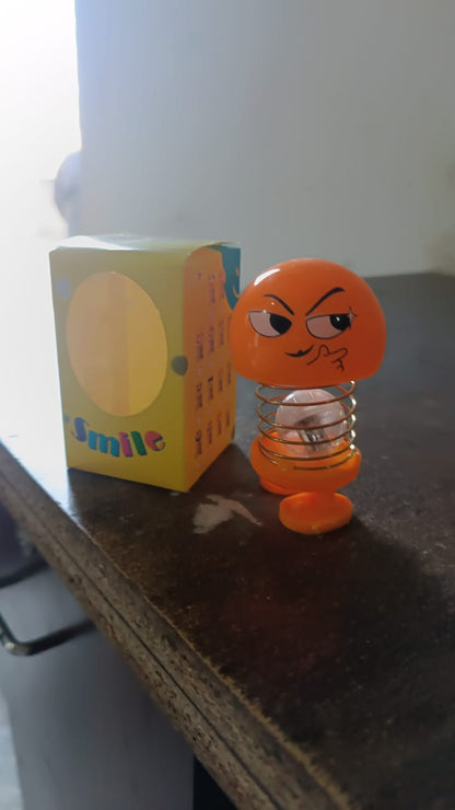 Cartoon Face, Spring Doll Dance Toy (1 Pc / With Color Box) Signaturekarts