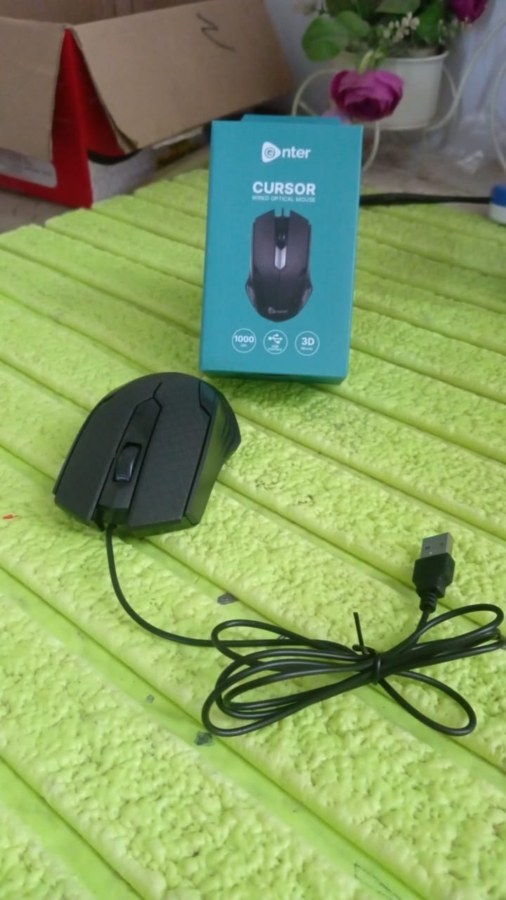 Computer / Laptop Wired Optical Mouse (1 Pc) signaturekarts