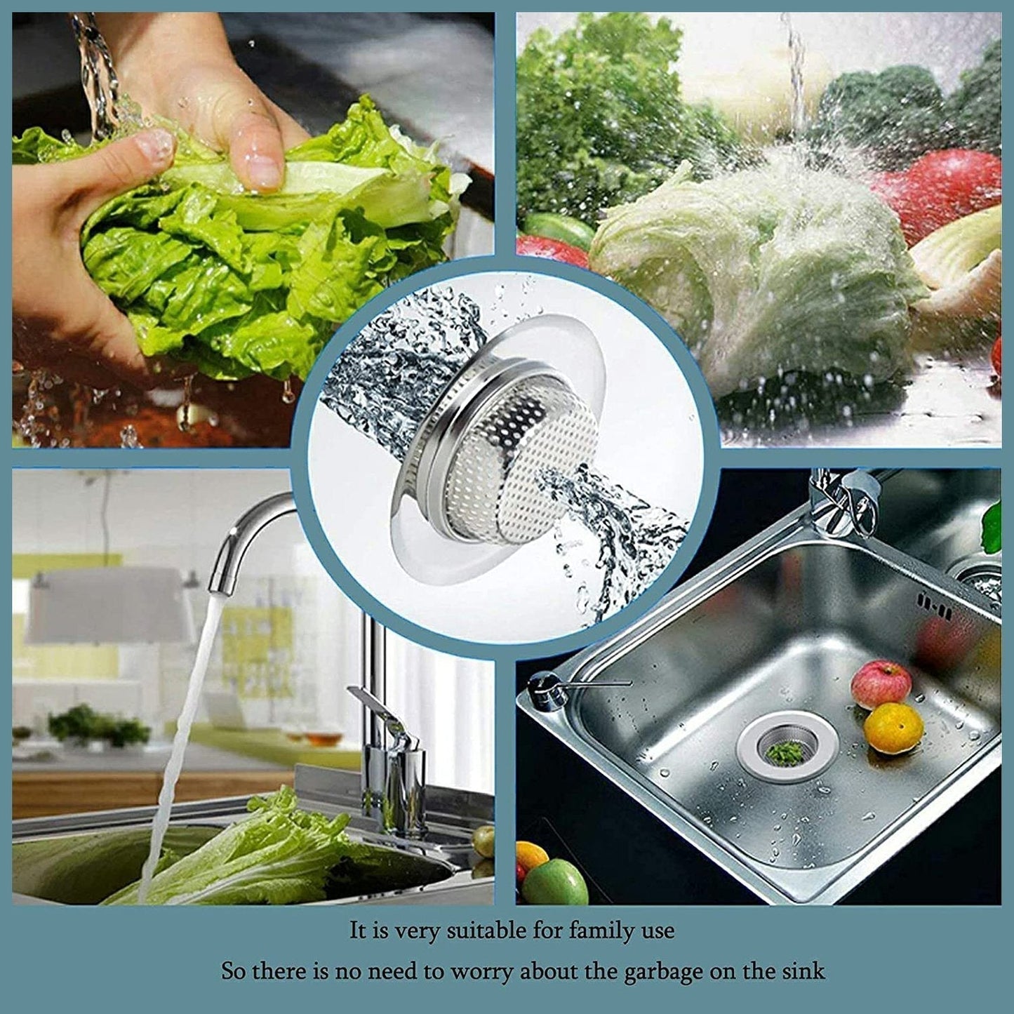 Stainless Steel Sink / Wash Basin Drain Strainer signaturekarts