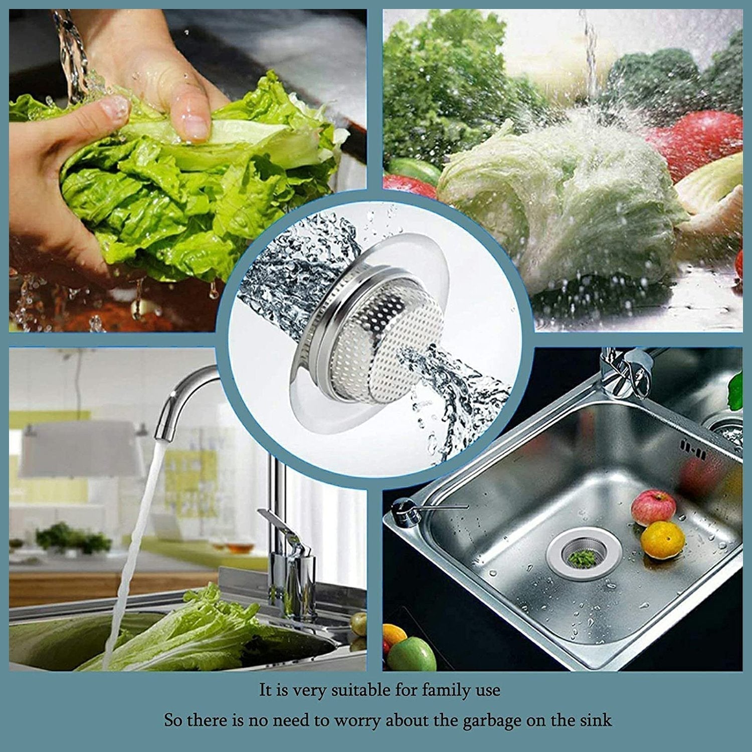 Stainless Steel Sink / Wash Basin Drain Strainer signaturekarts