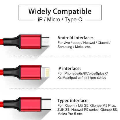 3 in 1 High-Quality Multi-Charging Cable The Morsignaturekarts