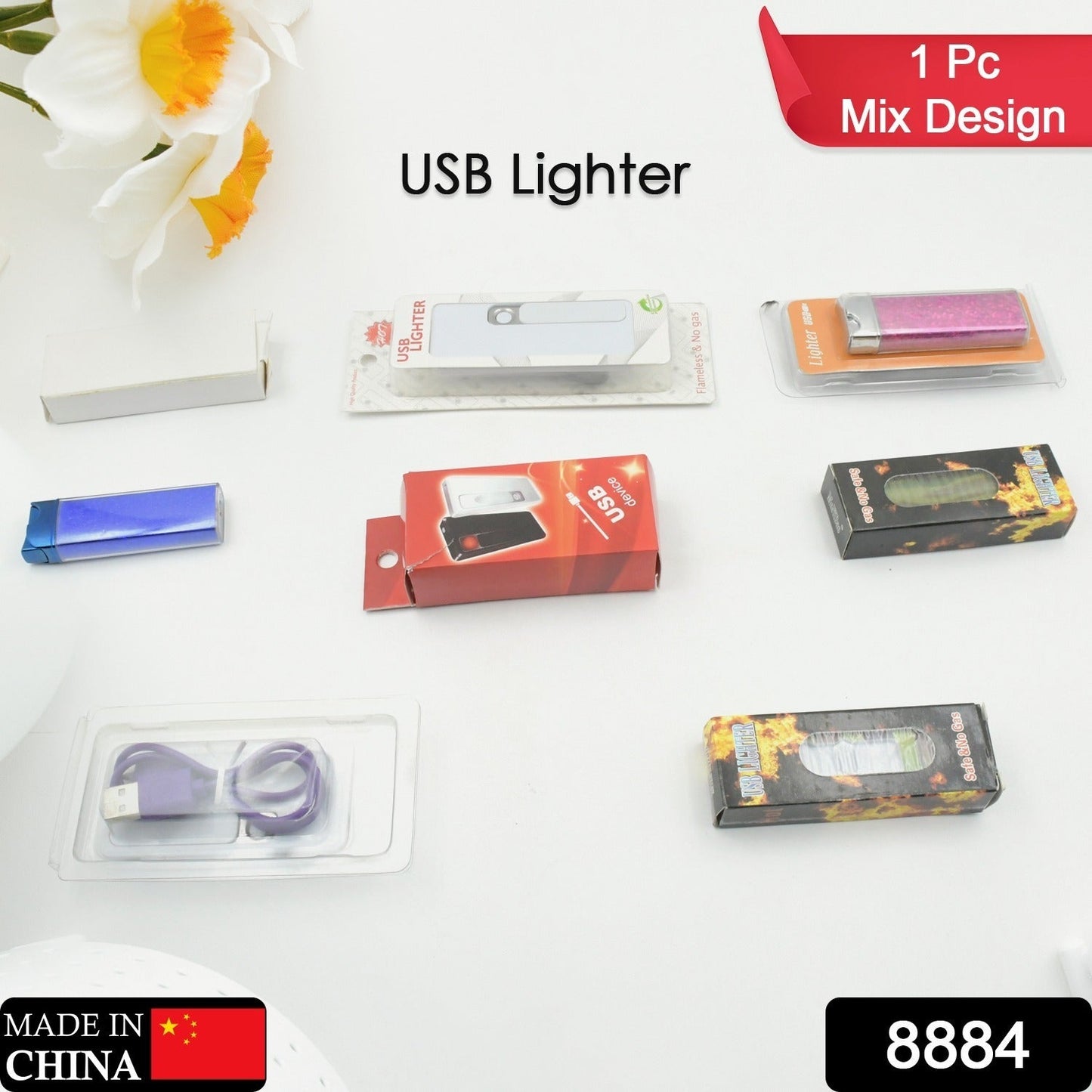 Stylish Electric USB Lighter for Men & Women (Rechargeable, Windproof) signaturekarts