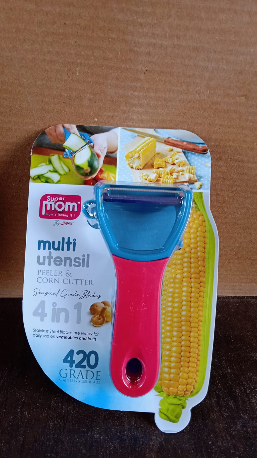Supermom 4-in-1 Multi-Functional Vegetable & Fruit Peeler (1 Pc) Signature Kart