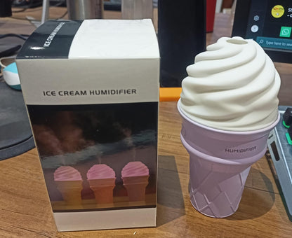 Ice Cream Cone Shape Air Freshener Humidifier (1Pc / Purple ) Signature kart