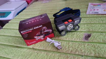5 LED Headlamp USB Rechargeable Head Light (1 Pc) Signaturekarts