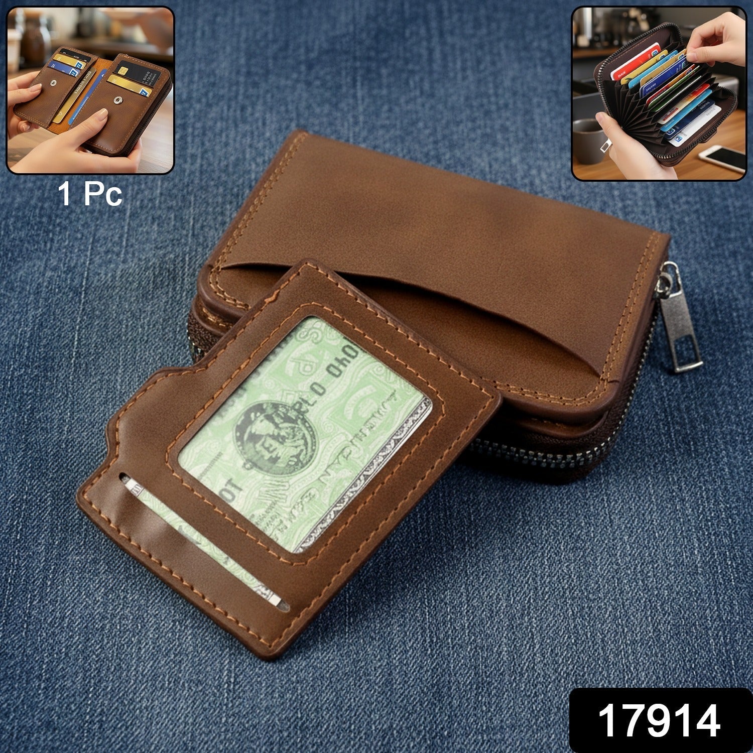 Premium Multipurpose Zip Closure Card Holder Wallet (1 Pc) The Morsignaturekarts