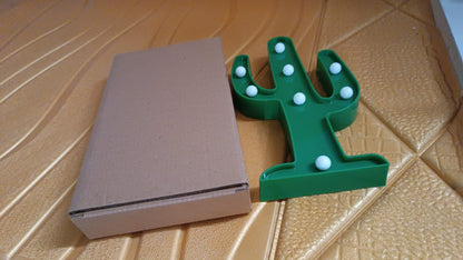 LED Cactus Light, LED Desk Lamp, LED Table Lamp (1 Pc / Battery not Included) Signaturekarts