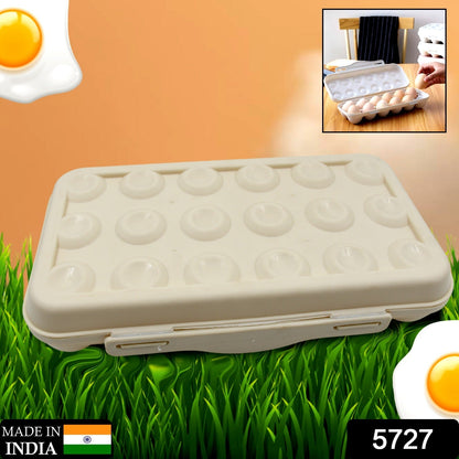 18 Grid Egg Holder Storage, Shock-Proof Egg Container with Buckle signaturekarts