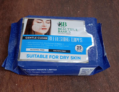 Refreshing Alcohol-Free Wet Wipes – Facial & Body Wipes (25 Pc) signaturekarts