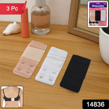 Adjustable 3-Piece Bra Extender Set with 2-Hook signaturekarts