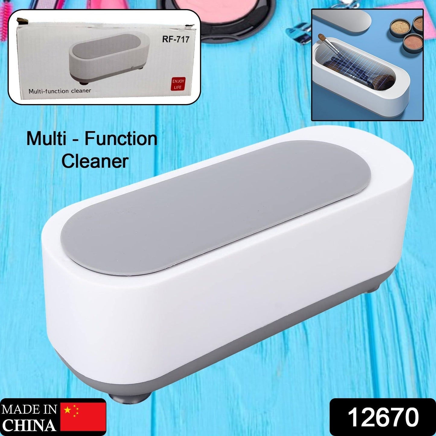 Ultrasonic Jewellery Cleaner Portable High-Frequency Cleaning Machine (Battery Not Included) signaturekarts