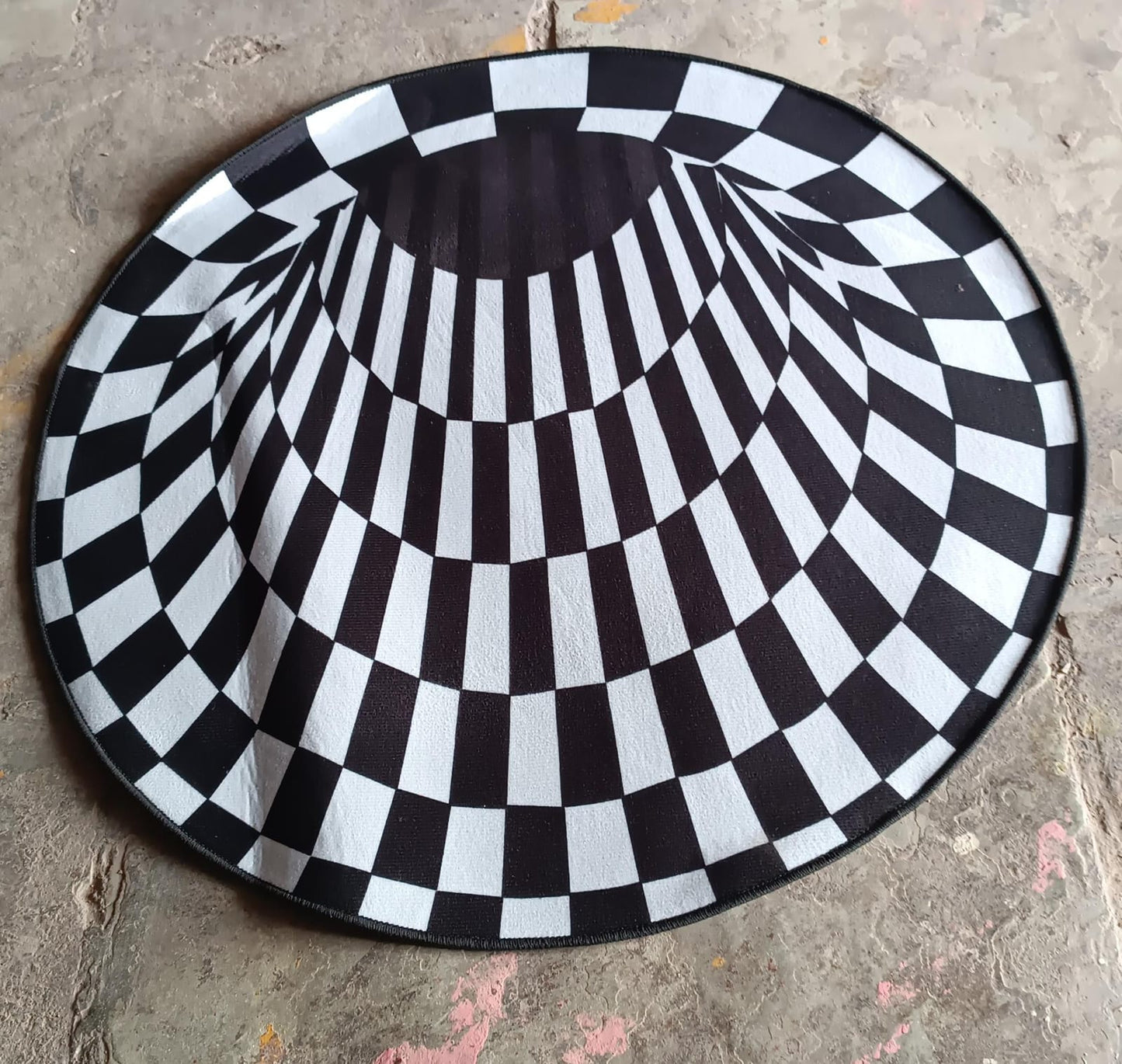 3D Space Round Carpet, Floor Mat Non-Woven Doormat (1 Pc / 78 Cm) signaturekarts