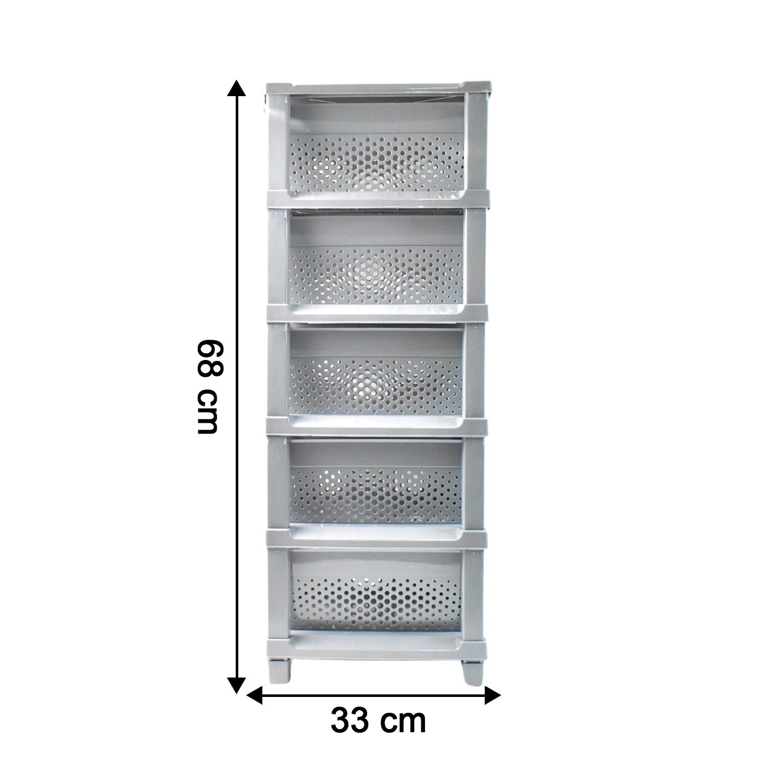 Multi-Purpose Anti-Slip 5 Layer Modular Drawer Storage System (68×33 Cm) Your Brand