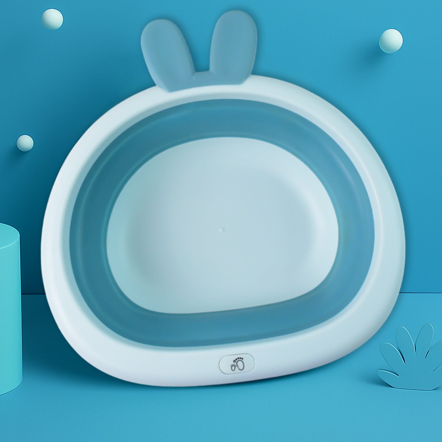 Foldable Multipurpose Collapsible Basin with Bunny Ear Handle signaturekarts