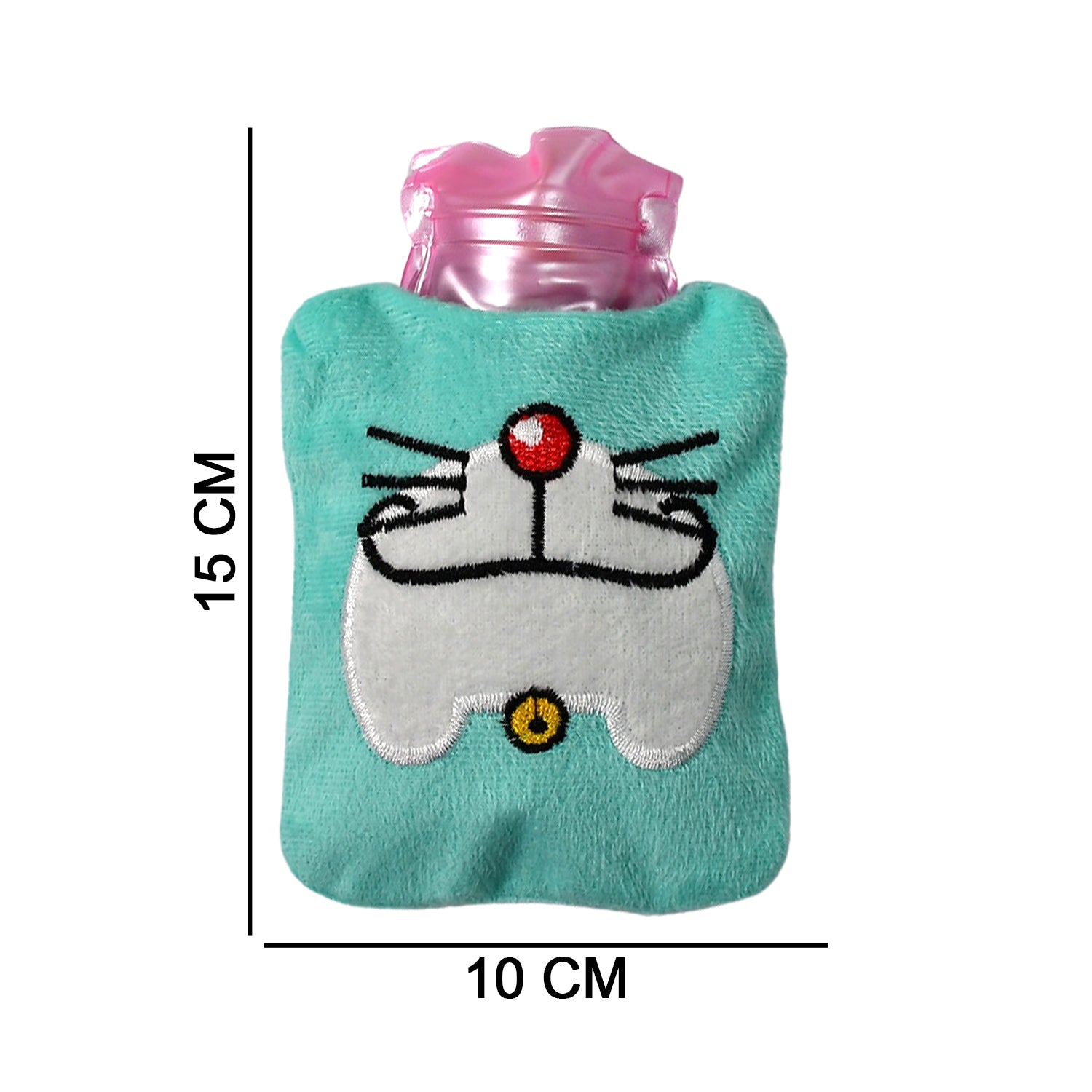 Doremon Cartoon Small Hot Water Bag with Cover for Pain Relief signaturekarts