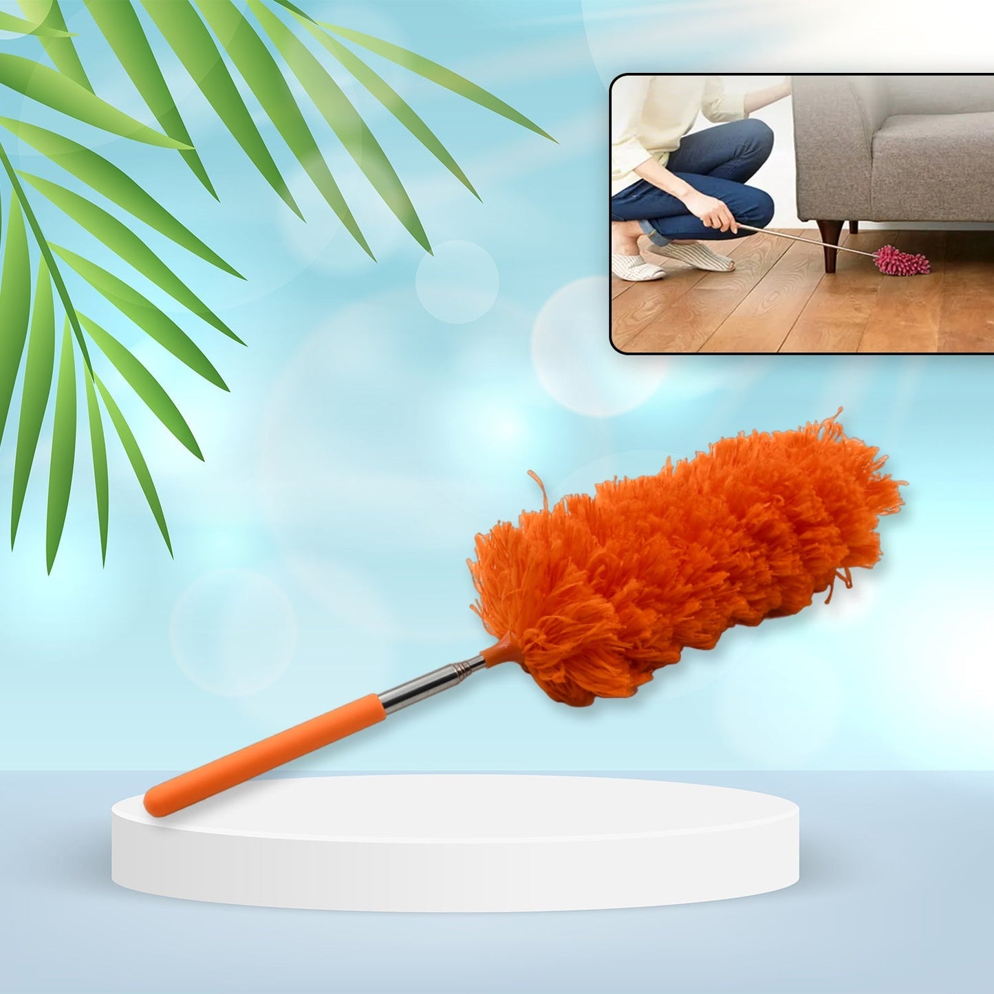 Adjustable Extendable Microfiber Duster – Washable Cleaning Tool signaturekarts