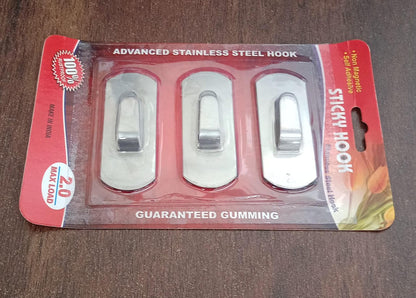 Heavy Duty Self-Adhesive Stainless Hooks – Waterproof for Robes, Coats & Towels signaturekarts